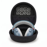 kalmkind ear defenders + carry case bundle, mist blue-grey colourway